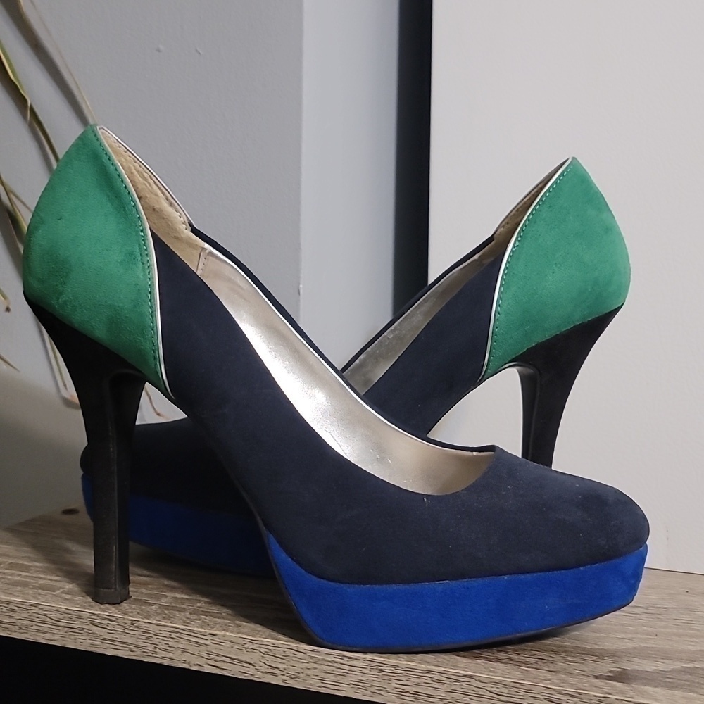 Nine & Co. Y2K Color Block Platform Stiletto High Heels